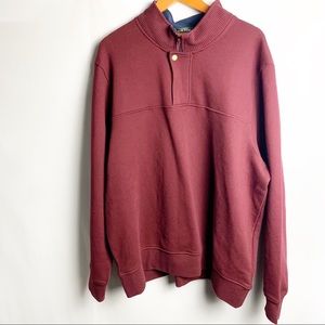 Orvis Quarter Zip Pullover Sweater Red Size XXL